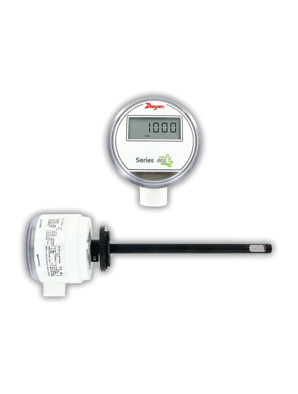 AVUL-3DB1-LCD | Air velocity transmitter — Control It AUS